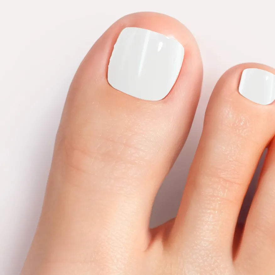 Pearl White Gel Pedicure Strips Kit