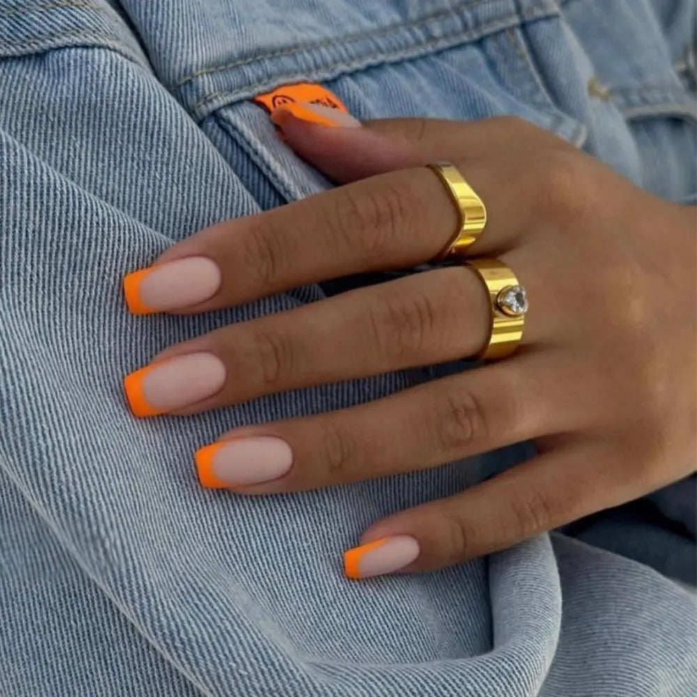 Orange French - Ovals Short