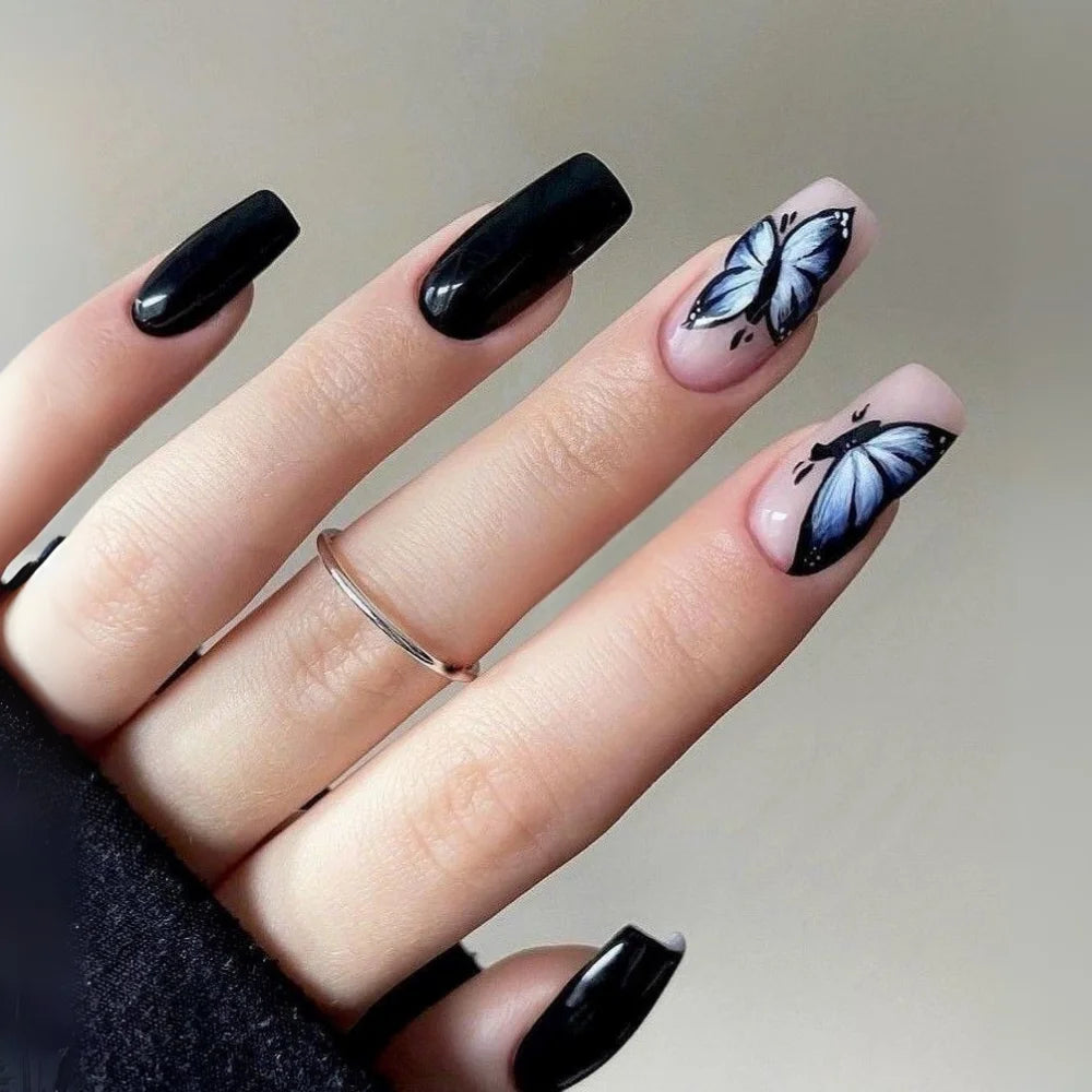 Butterfly Black - Ovals Short