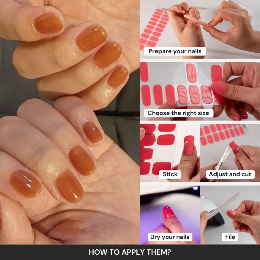 Honey Gel Nail Strips Kit