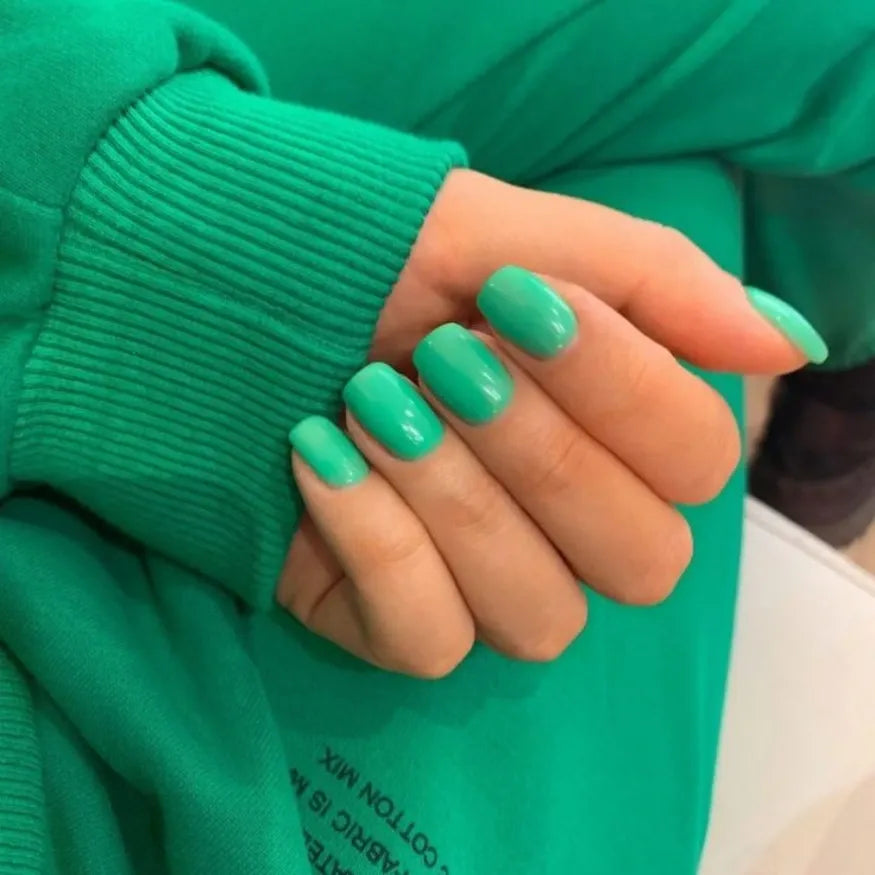 Fluorescent Green Gel Nail Strips