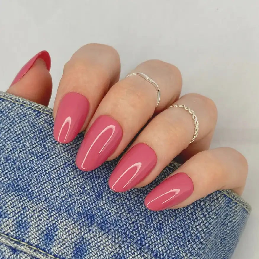 Fuchsia Pink Gel Nail Strips