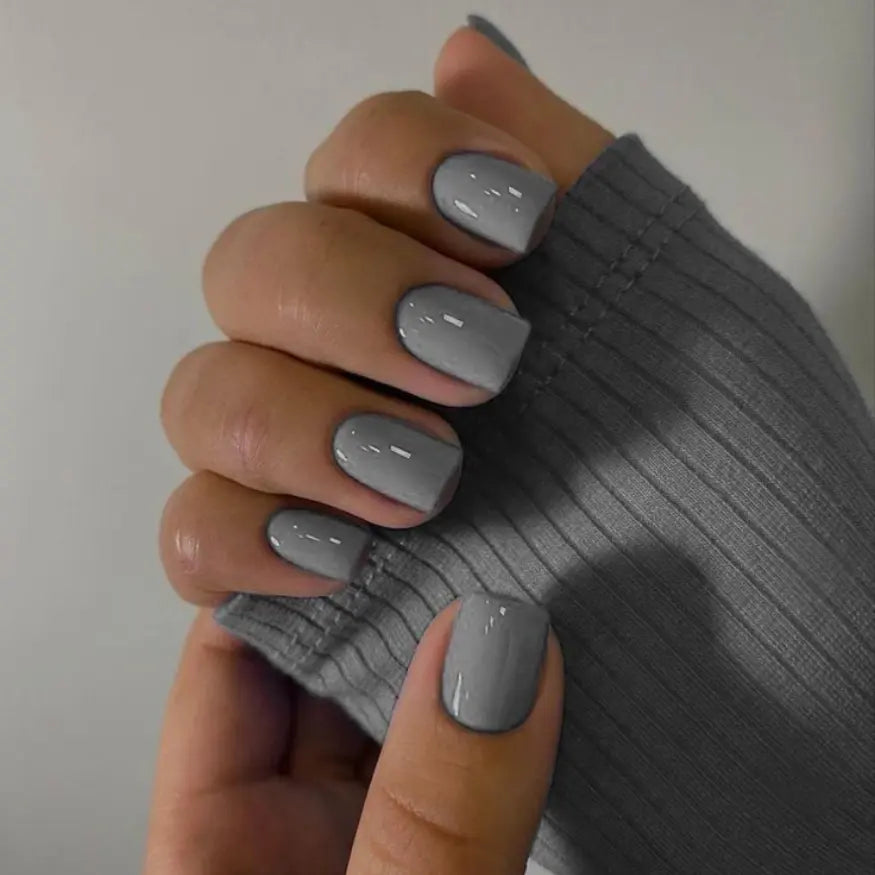 Gray Gel Nail Strips