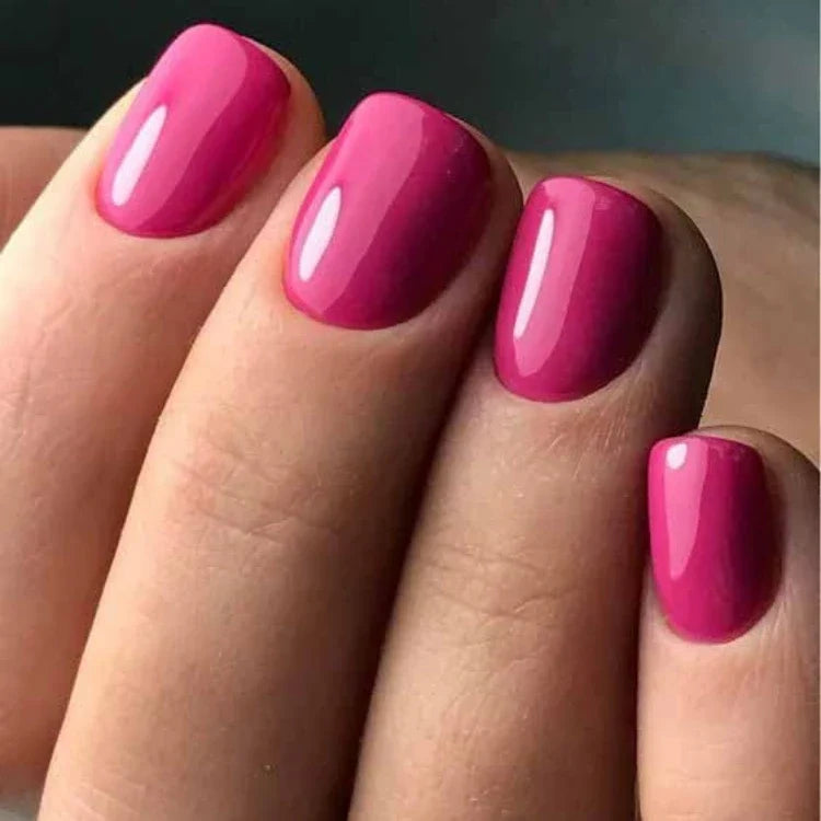 Neon Pink Gel Nail Strips