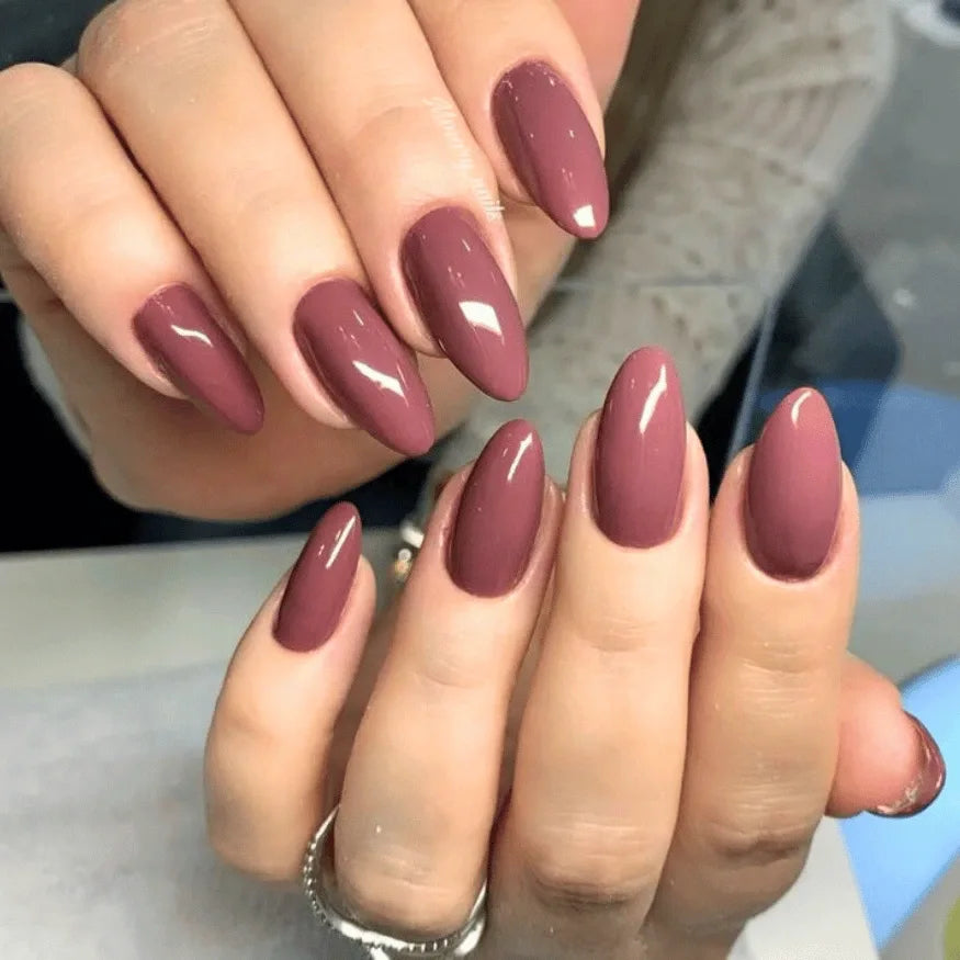 Plum Gel Nail Strips
