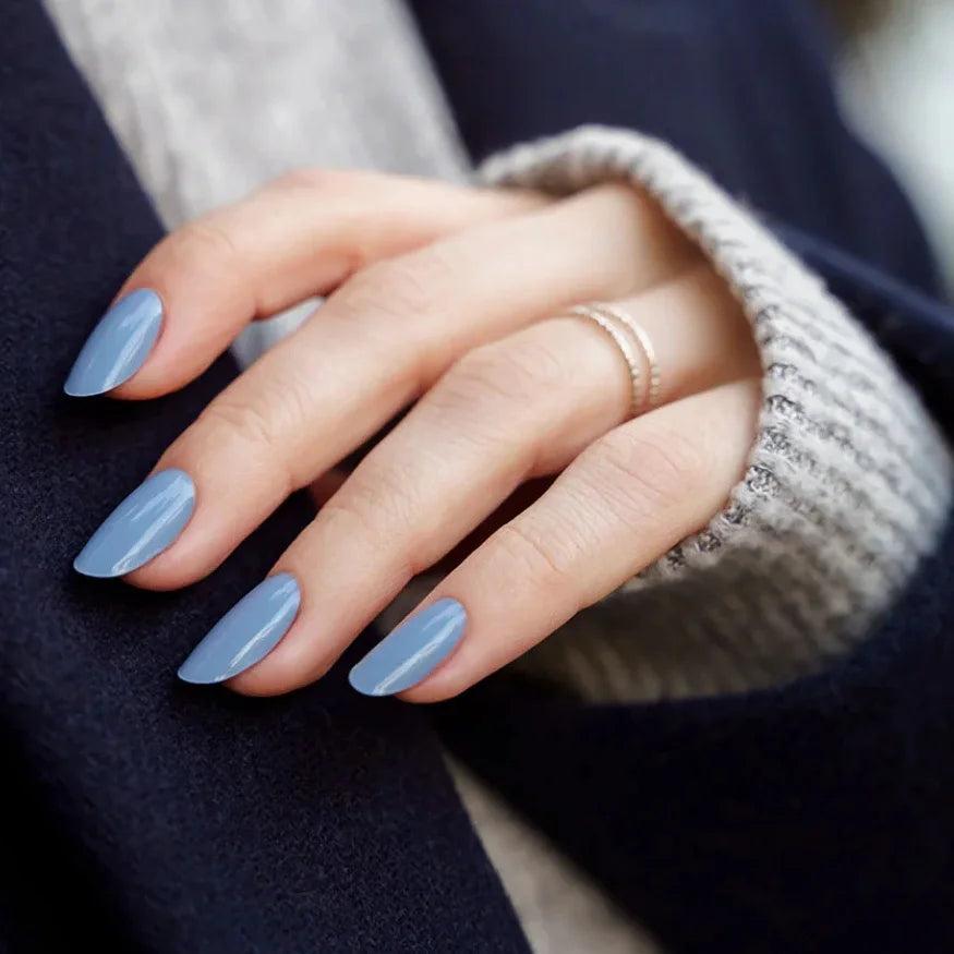 Sky Blue Gel Nail Strips