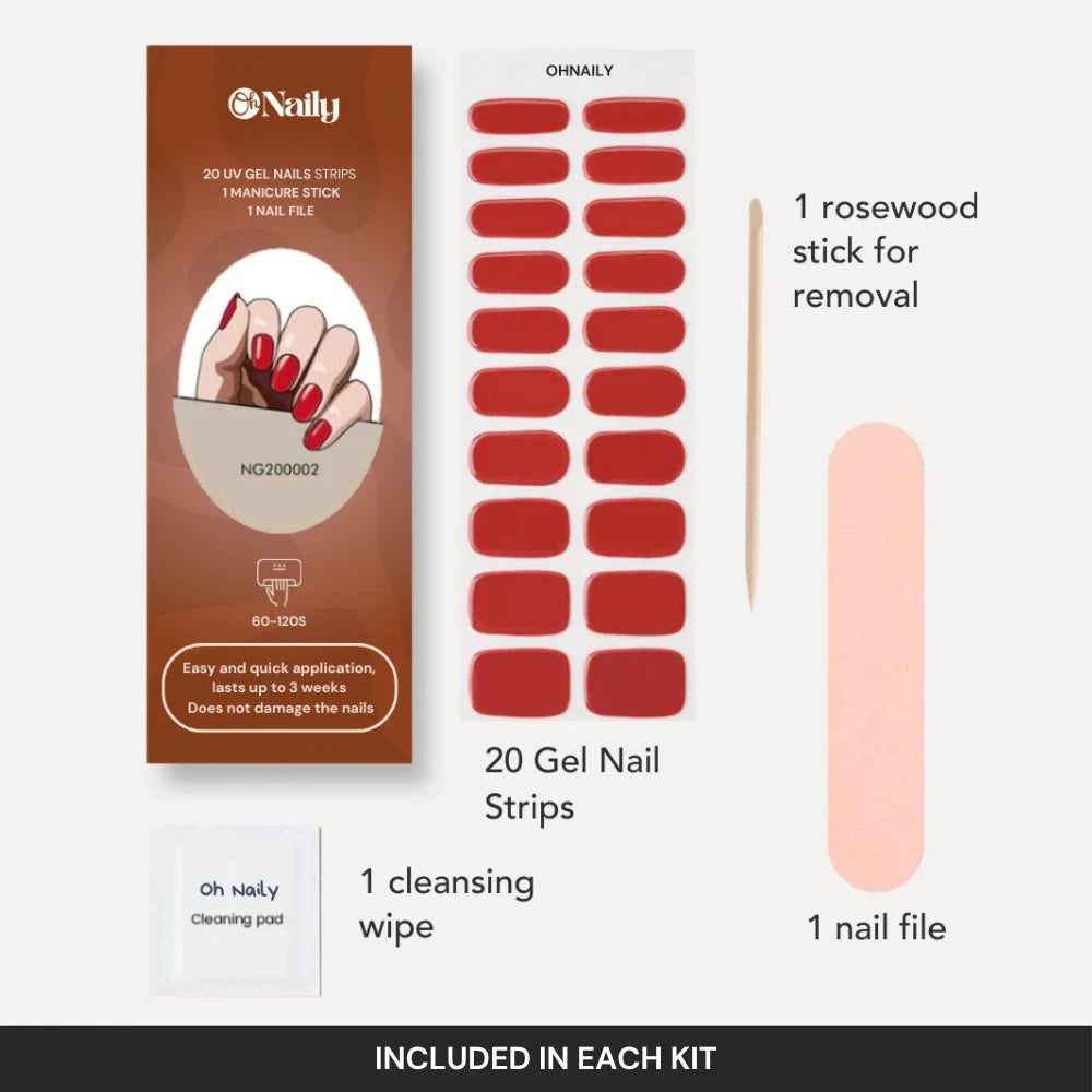 contents of a gel nail wraps kit ohnaily