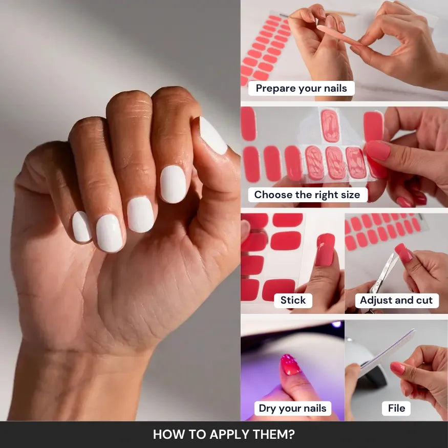 How to apply nail gel