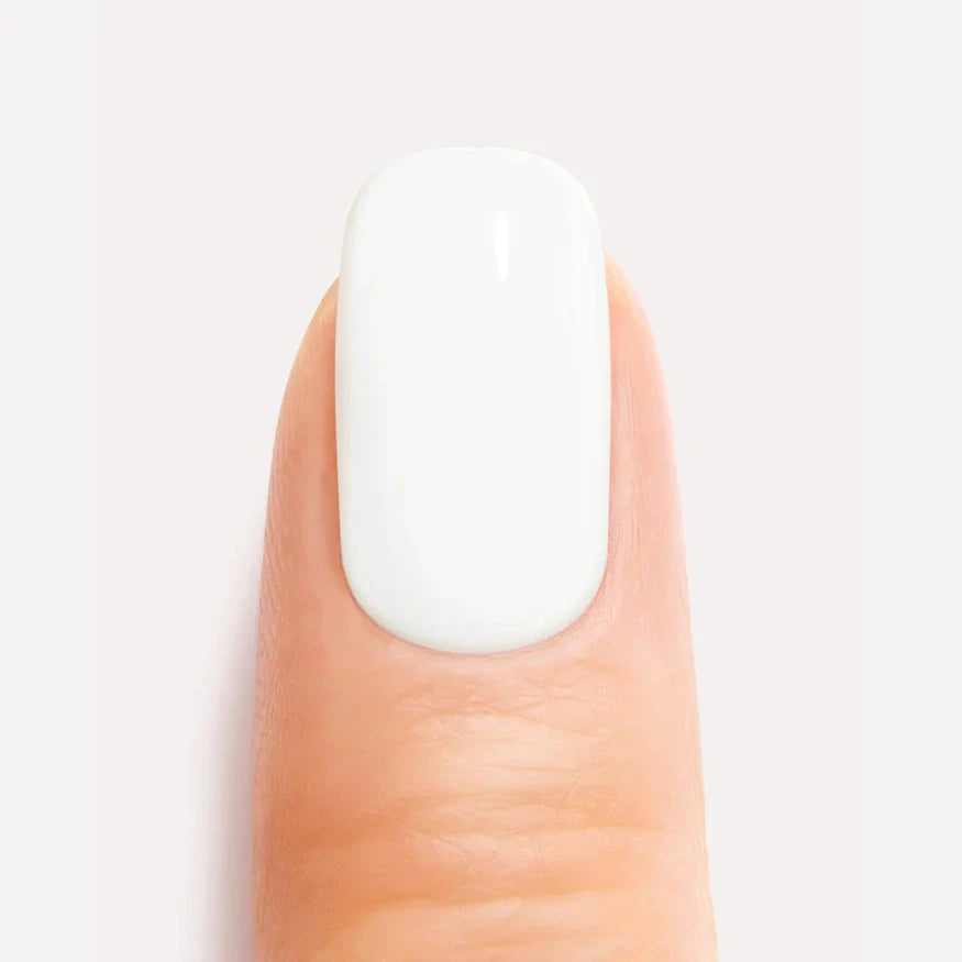 White gel nail wraps kit closeup