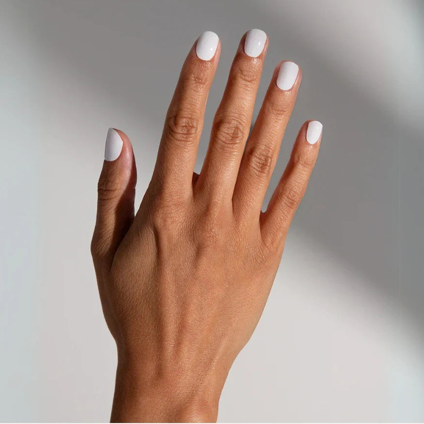 White gel nail wraps