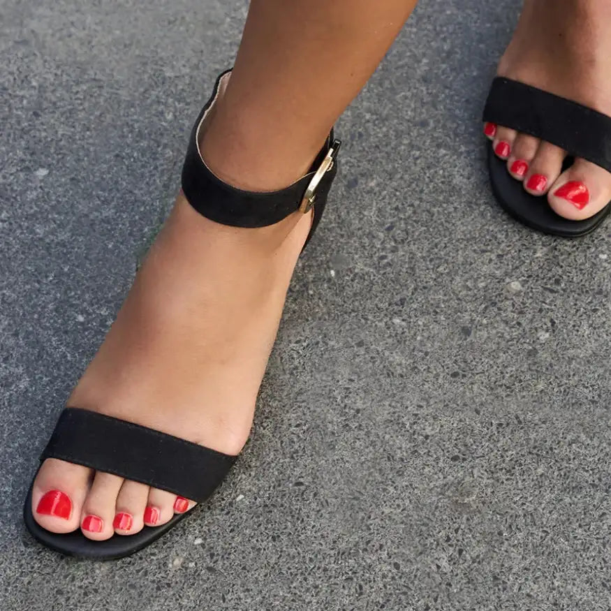 Cherry Red Gel Pedicure Strips Kit