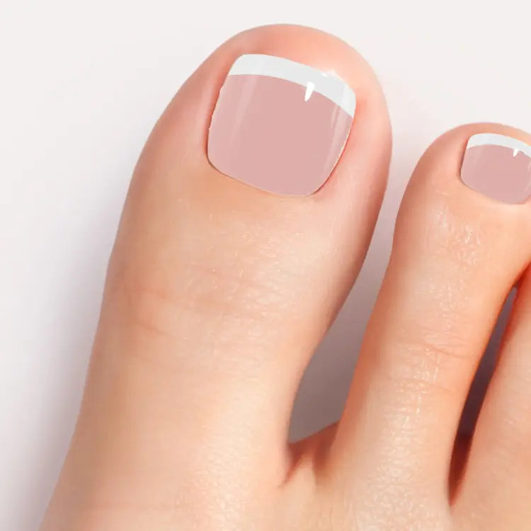 French White Gel Pedicure Strips Kit