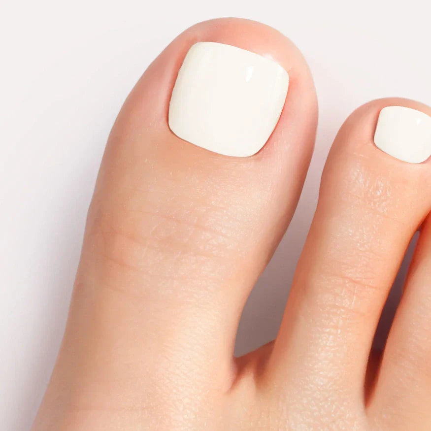 White Gel Pedicure Strips Kit