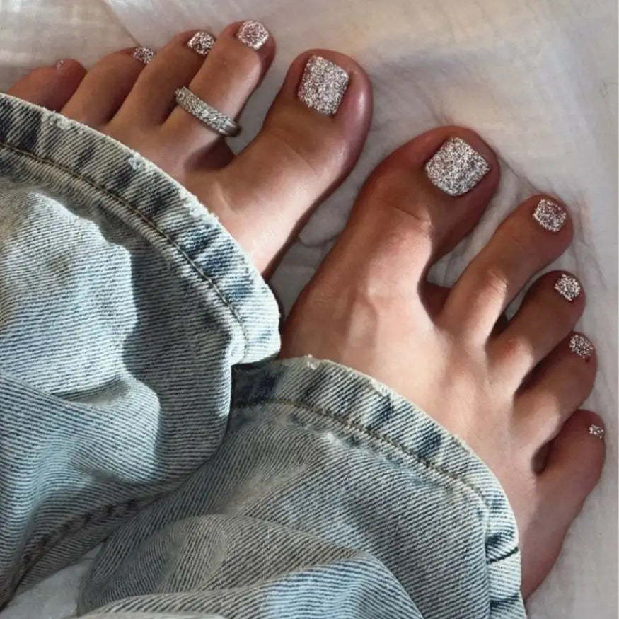 Silver Gel Pedicure Strips Kit