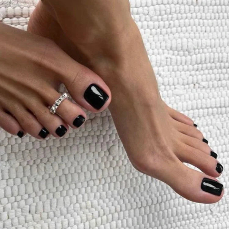 Black Gel Pedicure Strips Kit