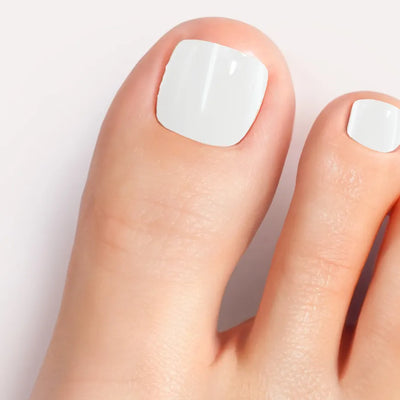 Pearl White Gel Pedicure Strips Kit