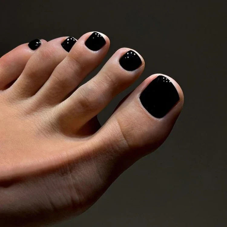 Black Gel Pedicure Strips Kit