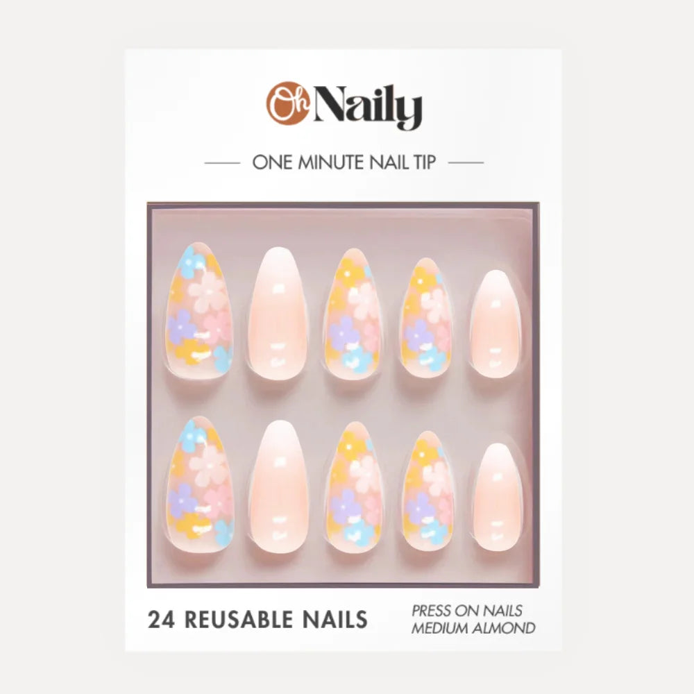 Floral Rainbow - Almond