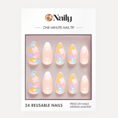 Floral Rainbow - Almond