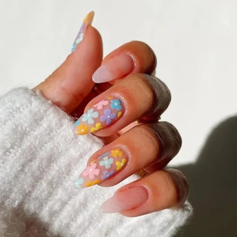 Floral Rainbow - Almond