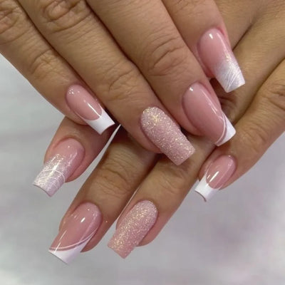 Elegant White - Ovals Short