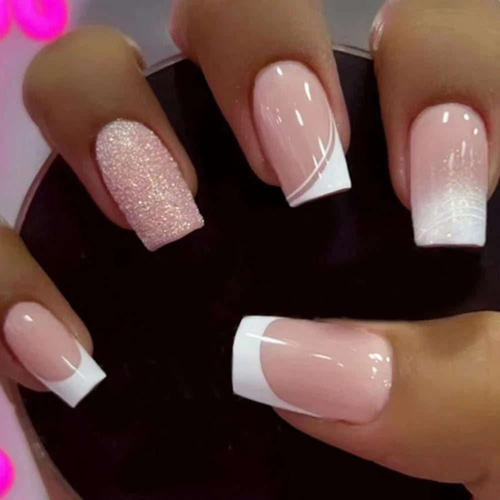 Elegant White - Ovals Short