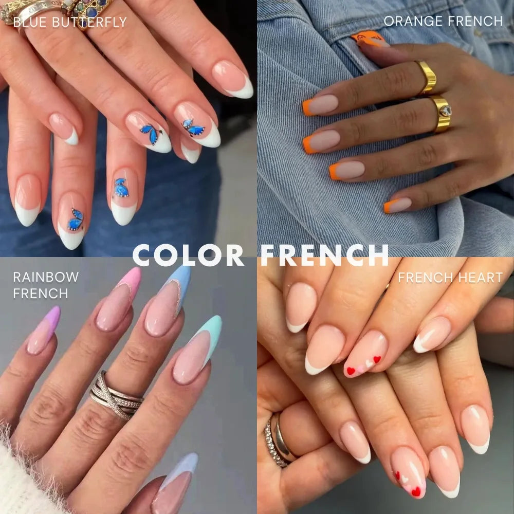 Color French Nail Tips Collection