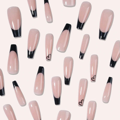 Black Heart French - Rectangular