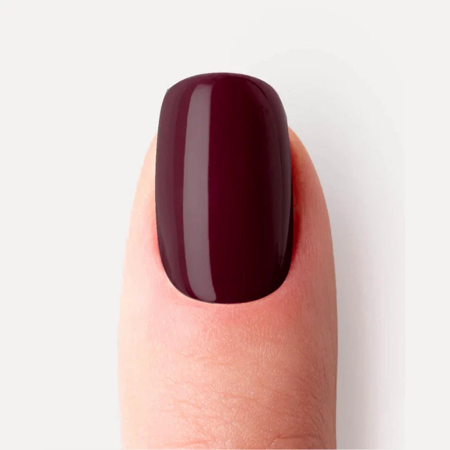Burgundy Gel Nail Strips close up