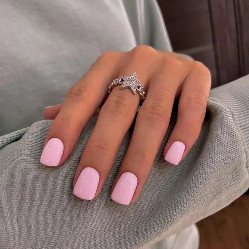 Candy Pink Gel Nail Strips 