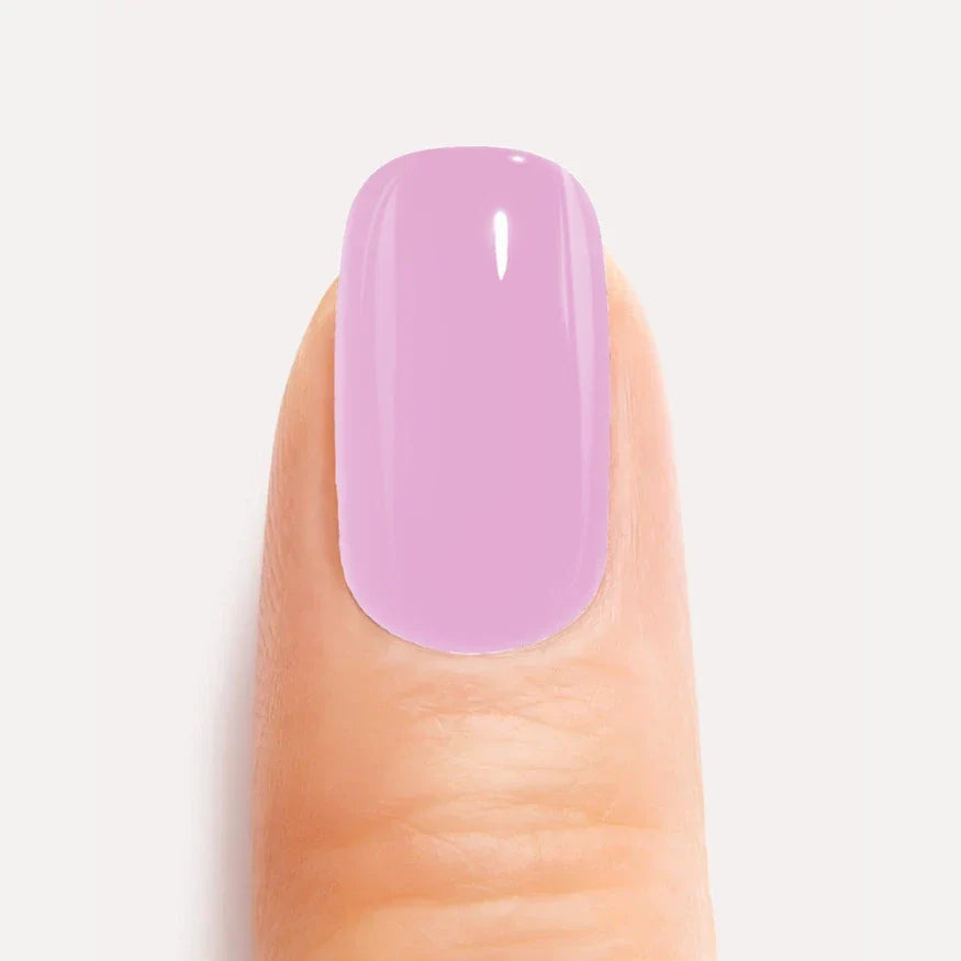 Candy Pink Gel Nail Strips close up