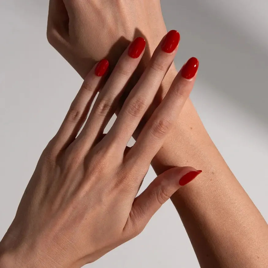 Cherry Red Gel Nail Strips