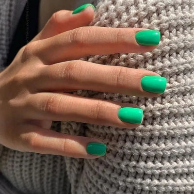 Fluorescent Green Gel Nail Strips Kit