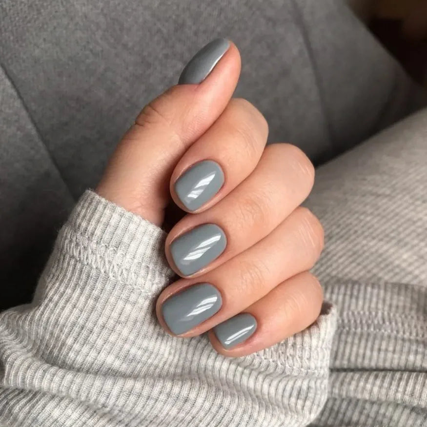 Gray Gel Nail Strips