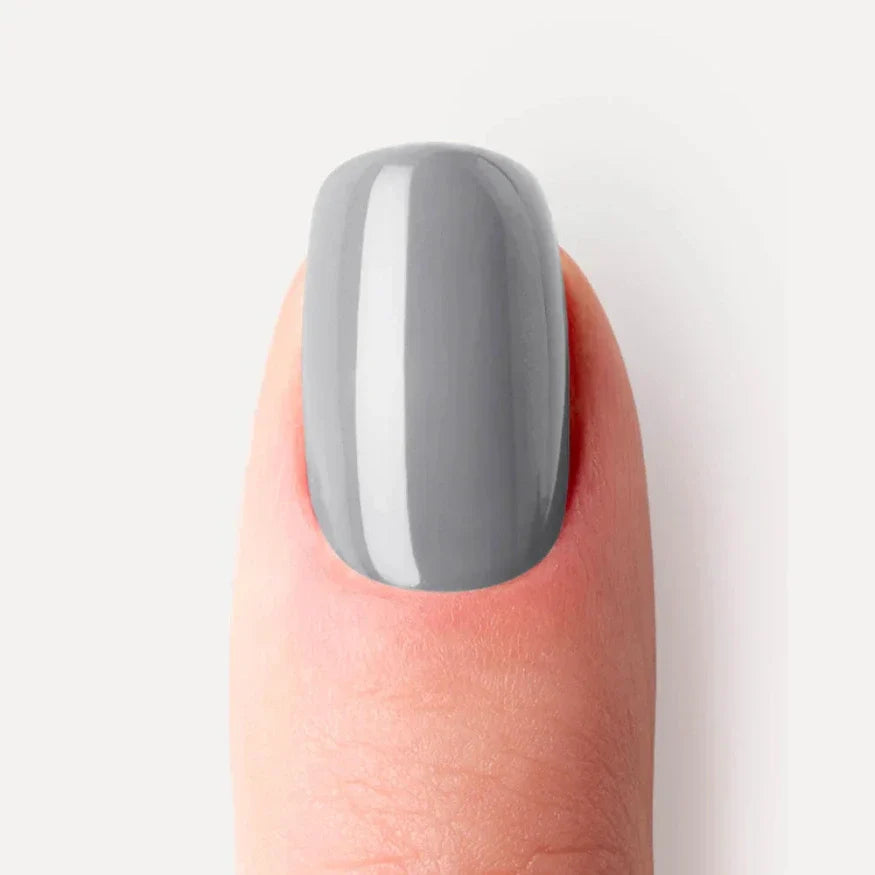 Gray Gel Nail Strips close up