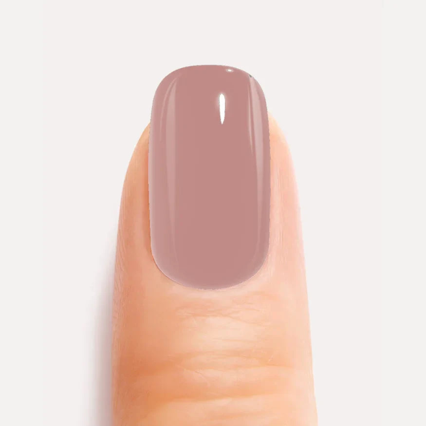 Light Brown Gel Nail Strips close up