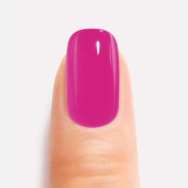 Neon Pink Gel Nail Strips Close up