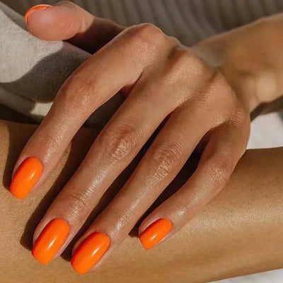 Orange Gel Nail Strips Kit