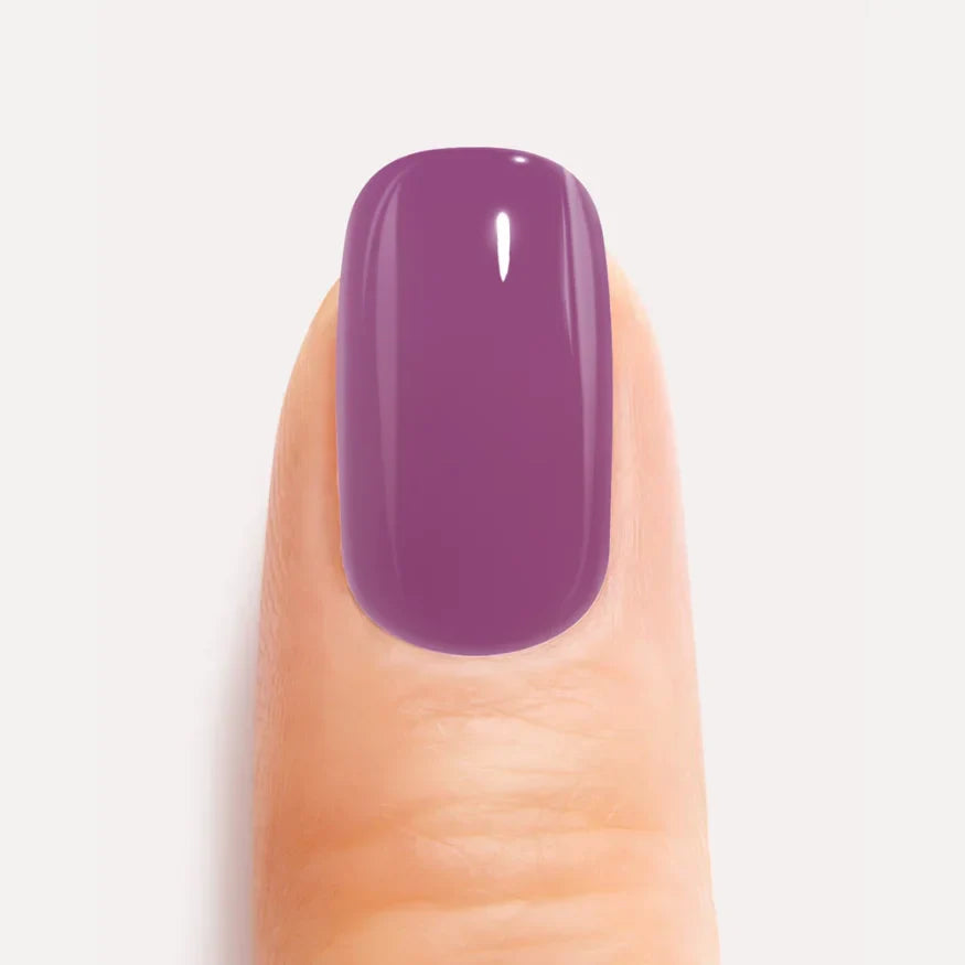 Purple Gel Nail Strips Closeup