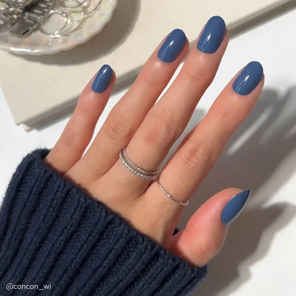 Royal Blue Gel Nail Strips Kit