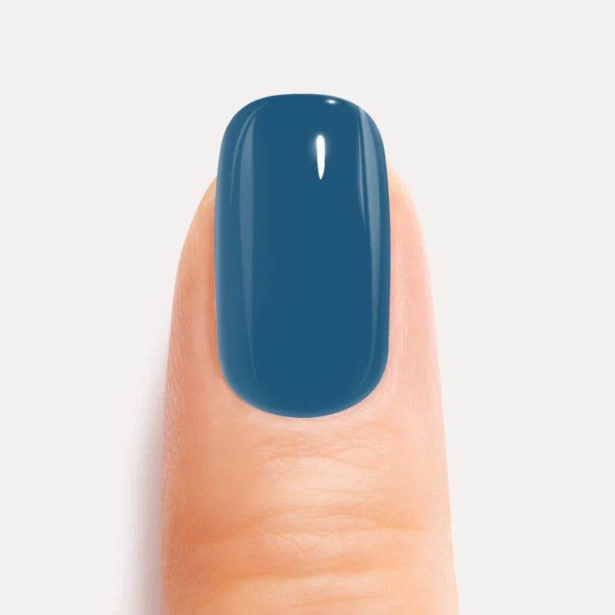 Teal Gel Nail Strips Kit Close up