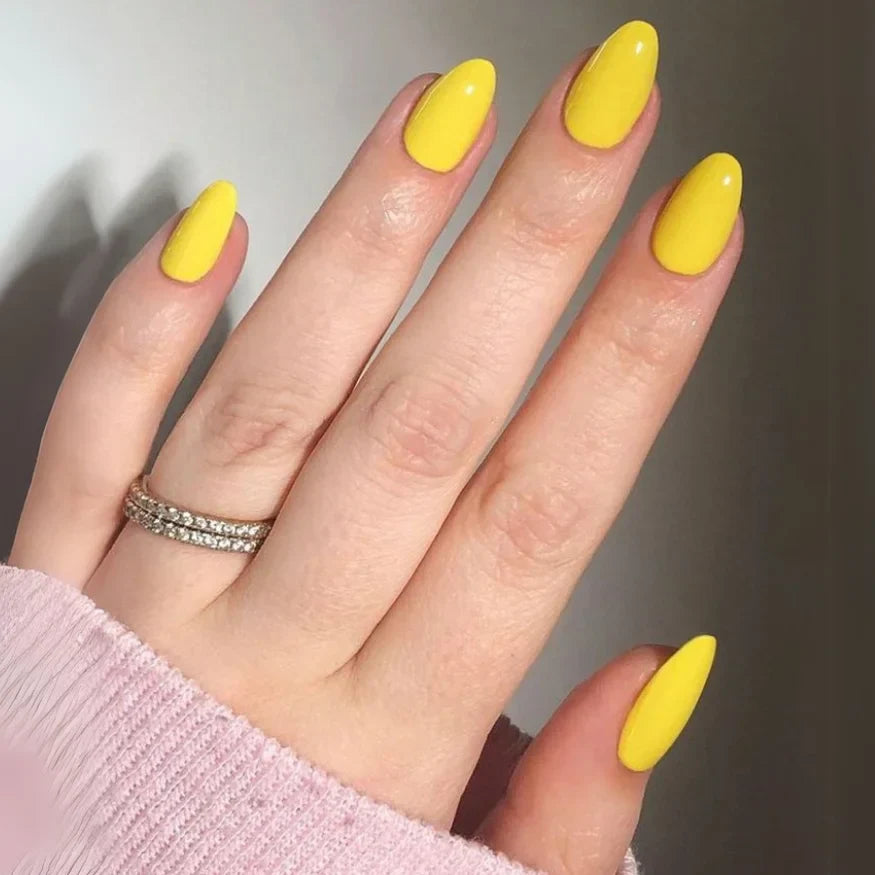Yellow Gel Nail Strips 