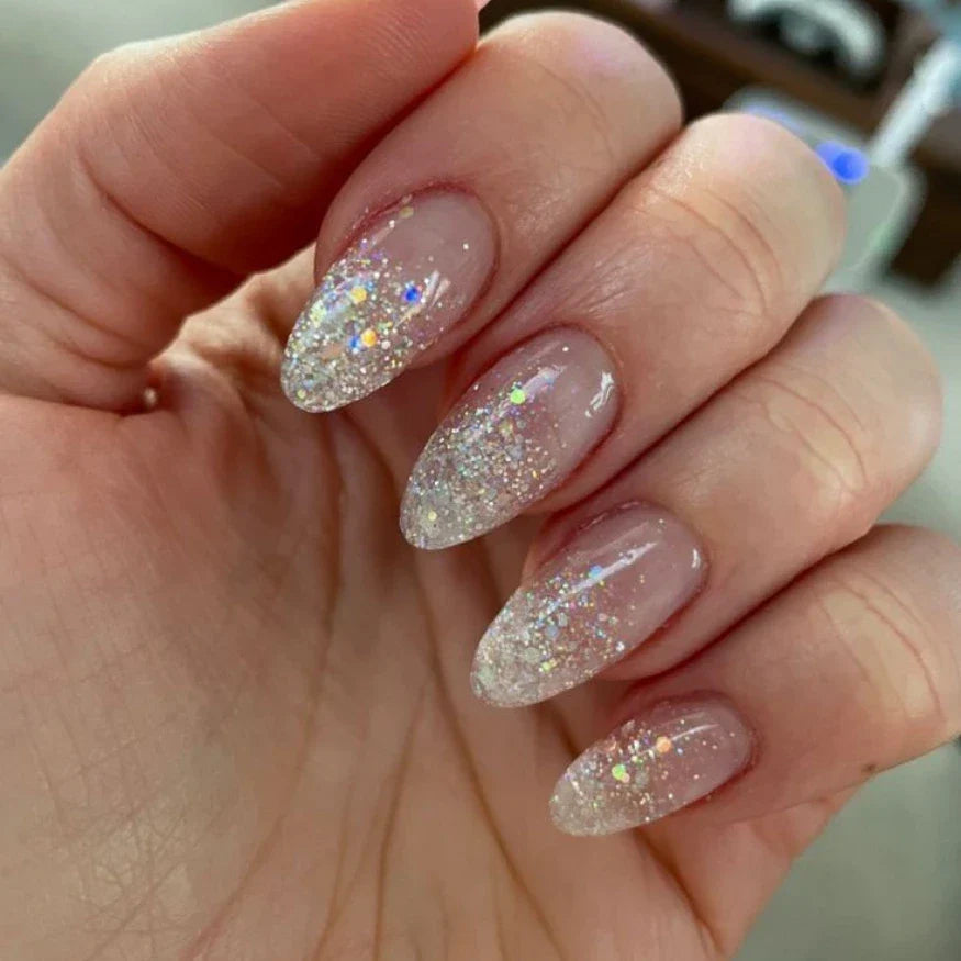 Babyboomer Glitter Gel Nail Strips