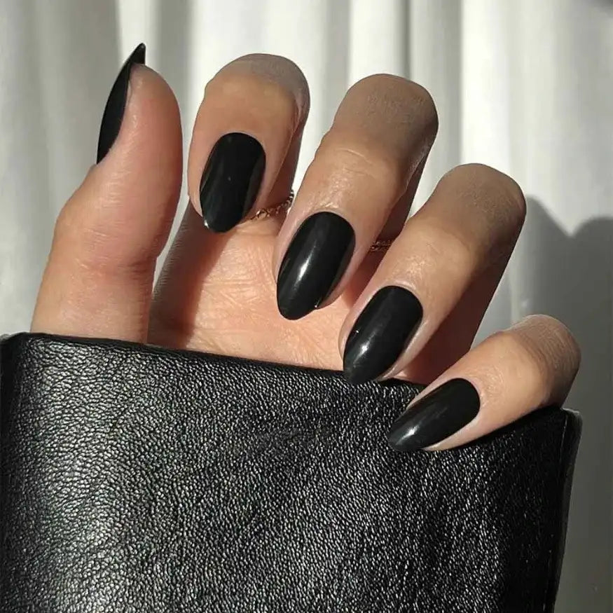 Black Gel Nail Strips
